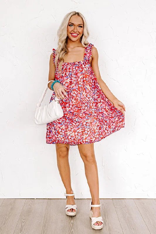 Stick Around Floral Shift Dress