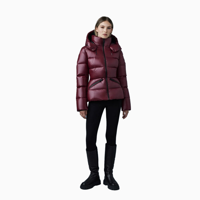 Women's MADALYN Lustrous Light Down Jacket With Hood