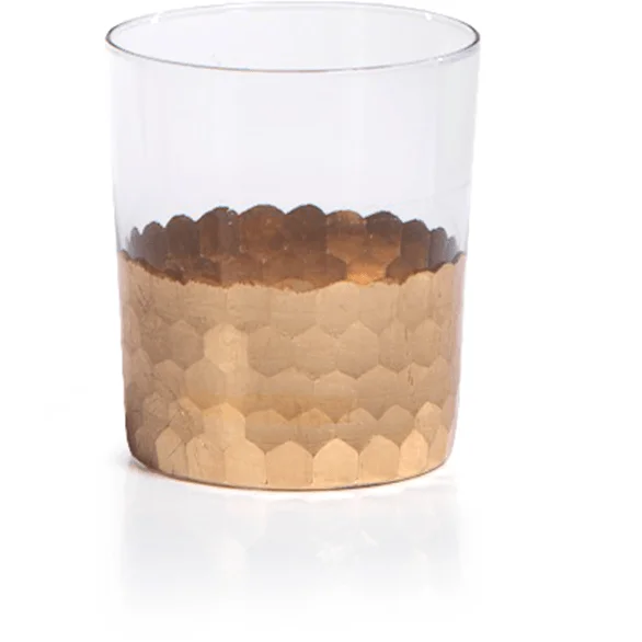 Vitorrio Gold Glass Tumbler, Set of 6