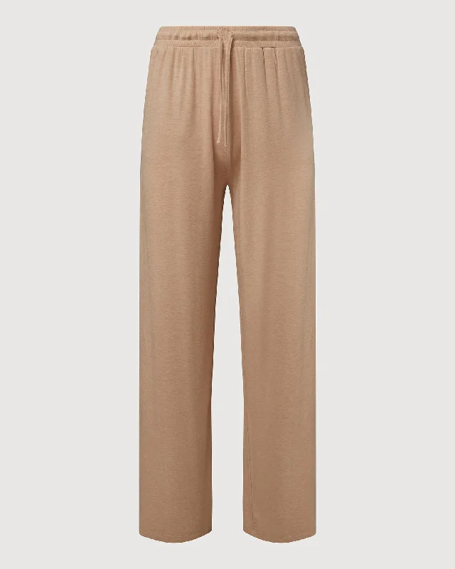 Rachel Parcell | Straight Leg Pull On Pant | Heather Sand