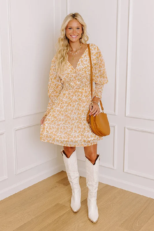 Sweet And Sunny Floral Dress