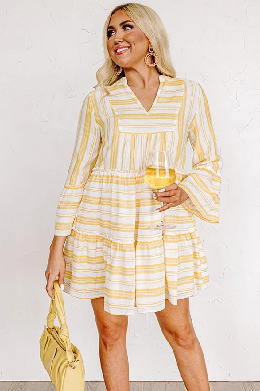 Florida Bound Shift Dress In Marigold