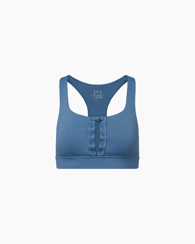 IVL Collective | Lace Up Bra | Coronet Blue