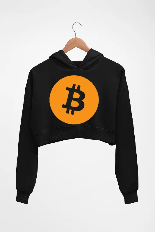 Cryptocurrency Bitcoin Crop HOODIE FOR WOMEN